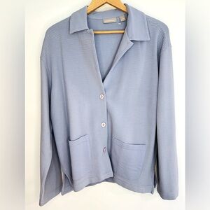 Nordstrom Cotton Blazer Sweater Button Up Women’s M